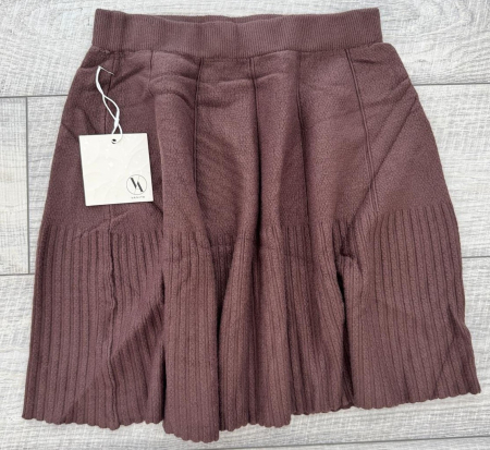 Fuste - Fustă Tricot - Maro