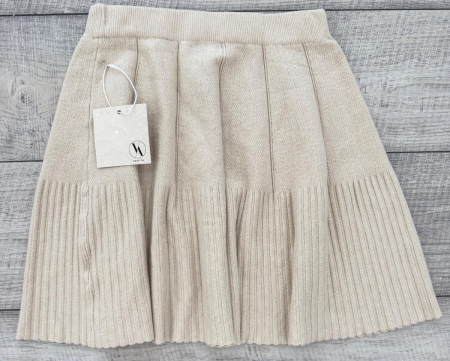 Fuste - Fustă Tricot - Nude