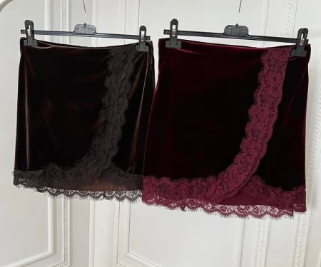 Fuste - Fustiță catifea Christmas