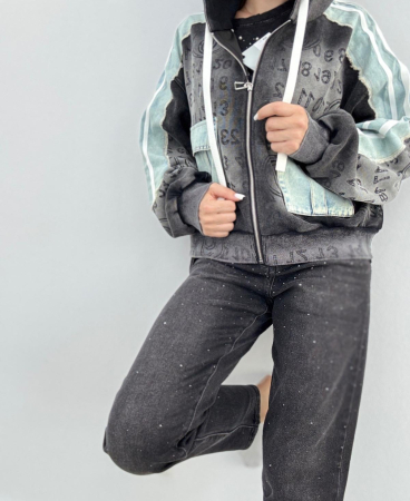 Hanorac Denim/Bumbac@ [1]