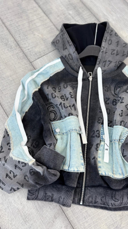 Hanorac Denim/Bumbac@ [4]