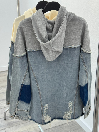 Hanorac Denim/Bumbac Premium Gri [1]