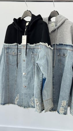 Hanorac - Hanorac Denim/Bumbac Premium Negru