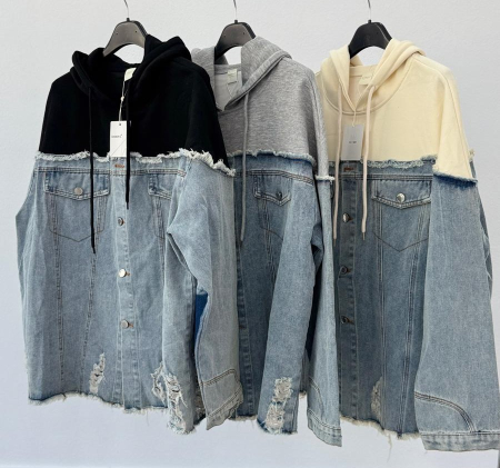 Hanorac Denim/Bumbac Premium Nude [1]