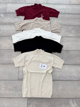 Pulover - Maletă cașmir Negru