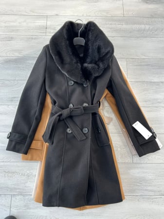 Paltoane - Palton midi-Negru