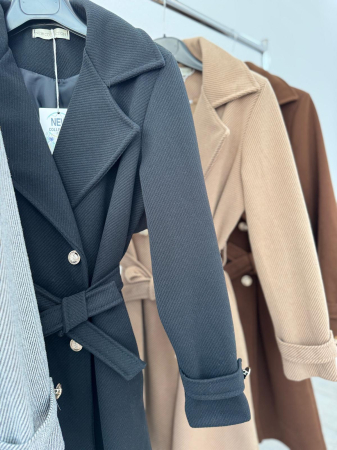 Paltoane - Palton toamnă Negru