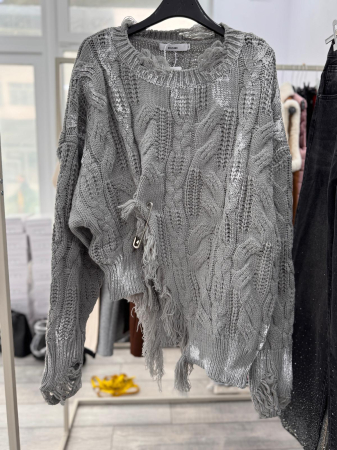 Pulover - Pulover Gri