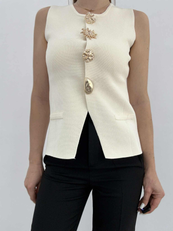 Noutăți - Vestă AZara Alb