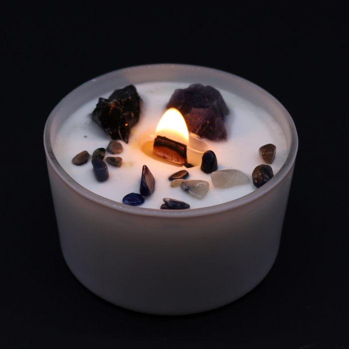 Lumanari Chakra cu Pietre Pretioase - Chakra Plexului Solar [5]