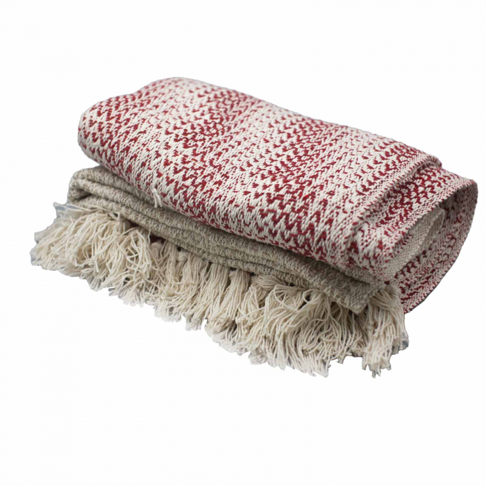 Patura Boho Confort - 125x150cm - Rubin în Doua Tonuri [4]