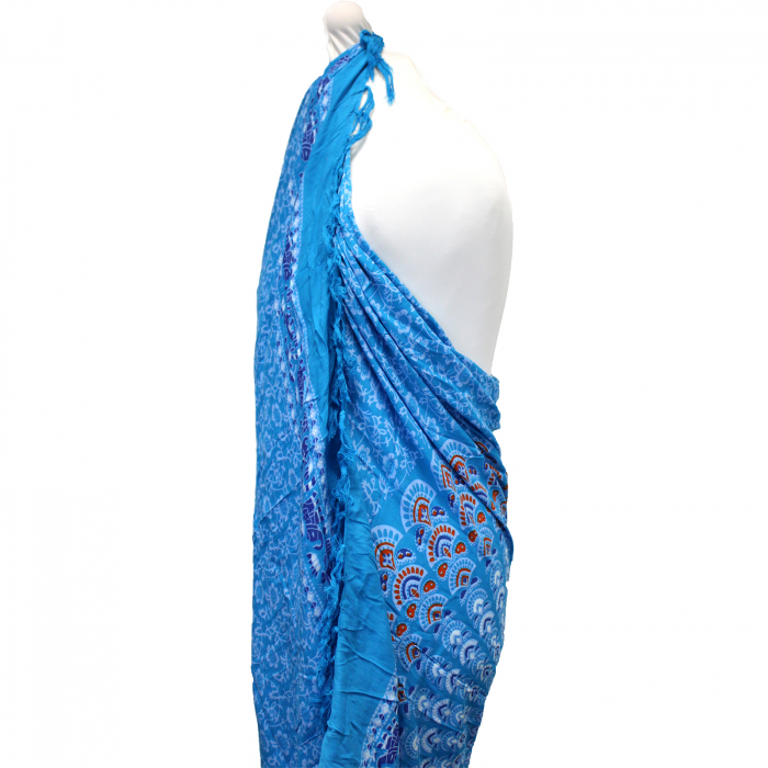 Sarong Mandala - Albastru si Portocaliu [2]