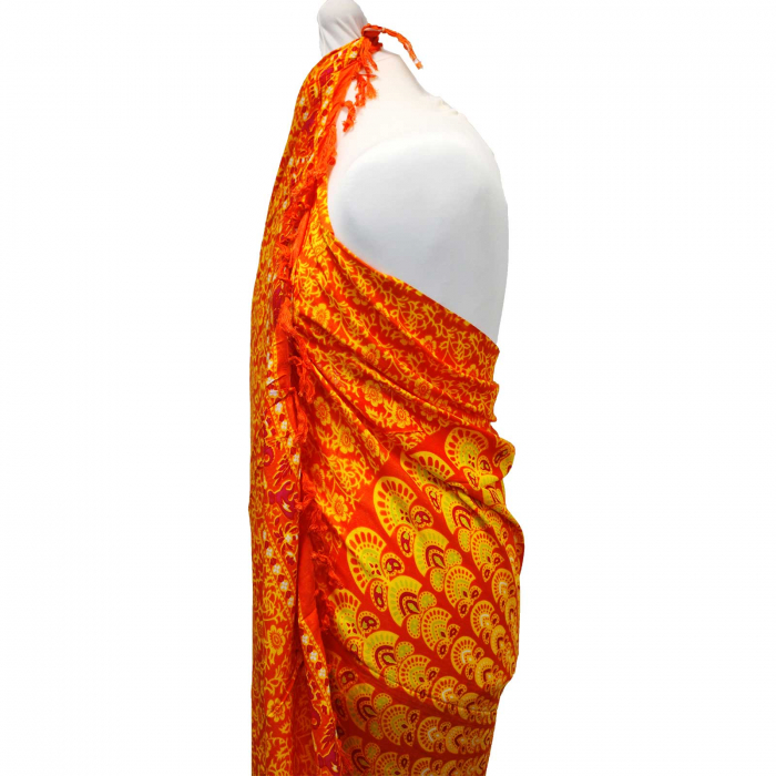 Sarong Mandala - Portocaliu si Limeta [2]