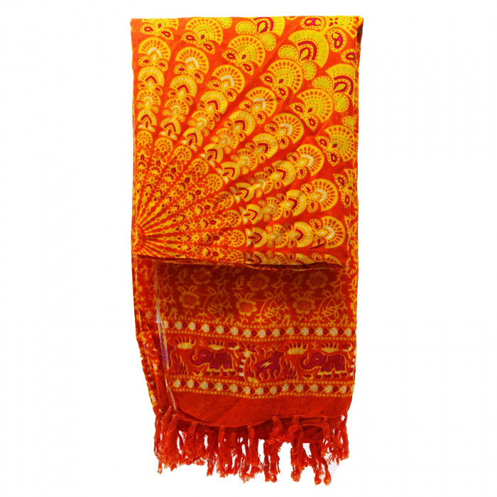 Sarong Mandala - Portocaliu si Limeta [4]