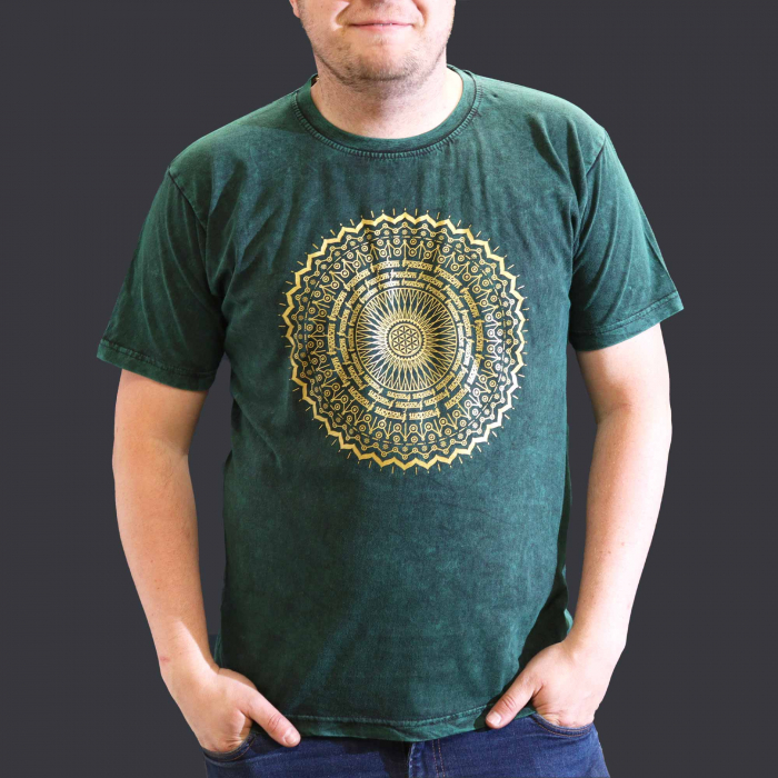 Tricou Stone Wash - Mandala - Verde [7]
