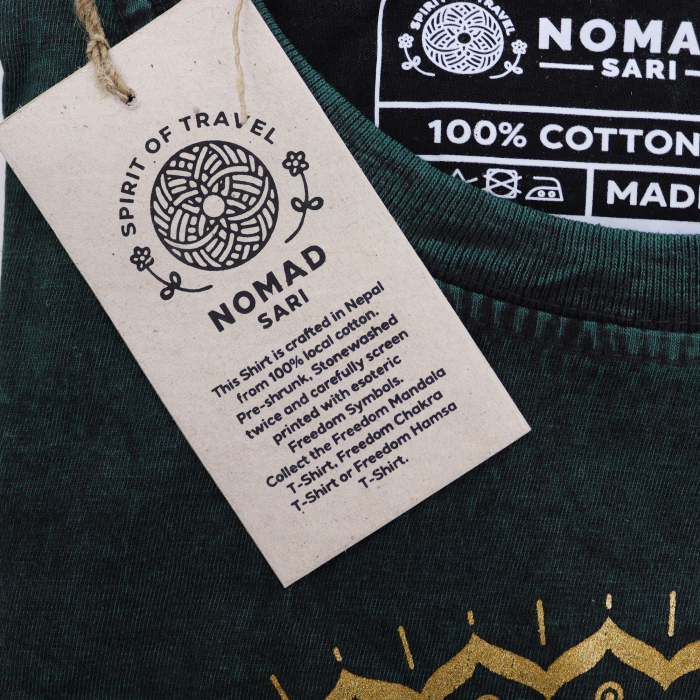 Tricou Stone Wash - Mandala - Verde [5]