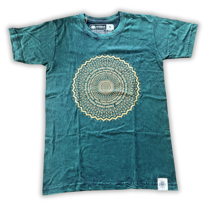 Tricou Stone Wash - Mandala - Verde [6]