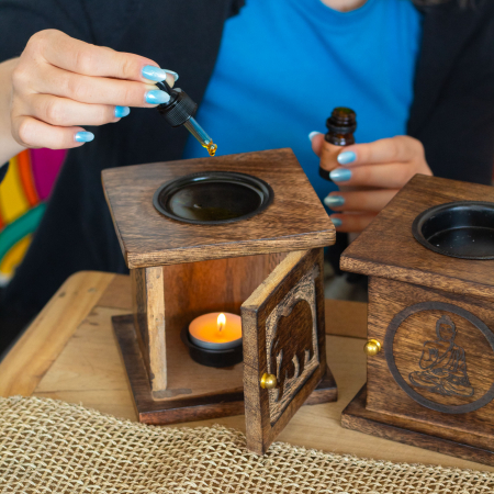 Arzator Lemn de Mango - Buddha [4]