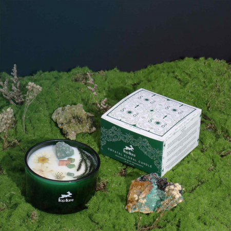 Lumanare cu Flori si Cristale - Magician [9]