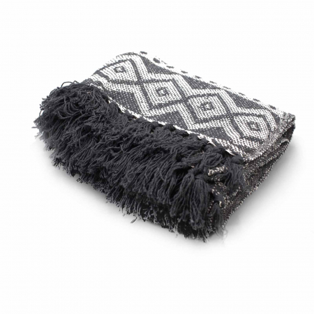 Patura Boho Confort - 125x150cm - Gri Geometric [2]