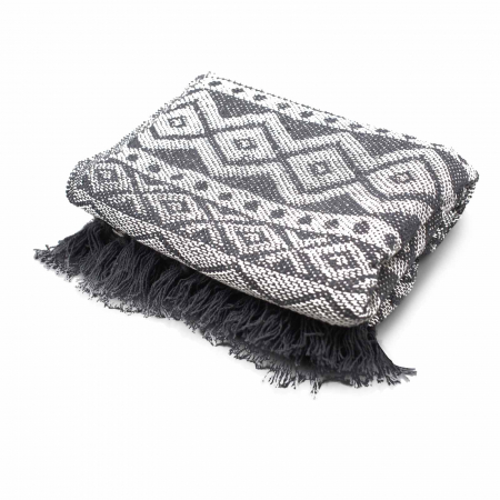Patura Boho Confort - 125x150cm - Gri Geometric [1]