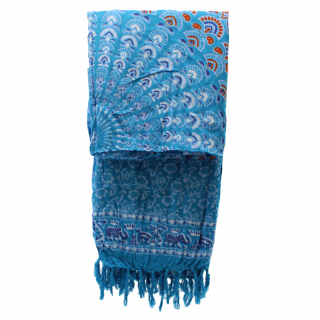 Sarong Mandala - Albastru si Portocaliu [3]