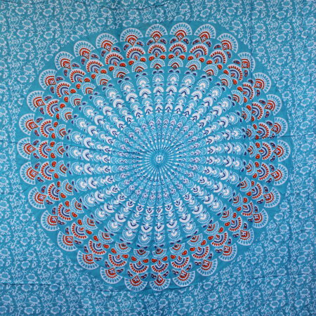 Sarong Mandala - Albastru si Portocaliu [2]