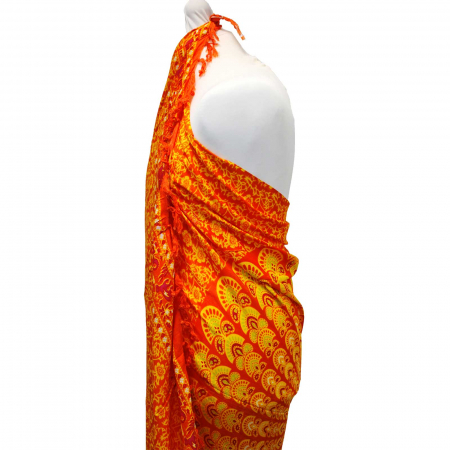 Sarong Mandala - Portocaliu si Limeta [1]