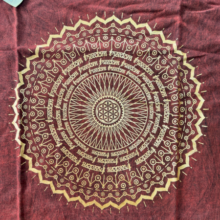 Tricou Stone Wash - Mandala - Maro [4]