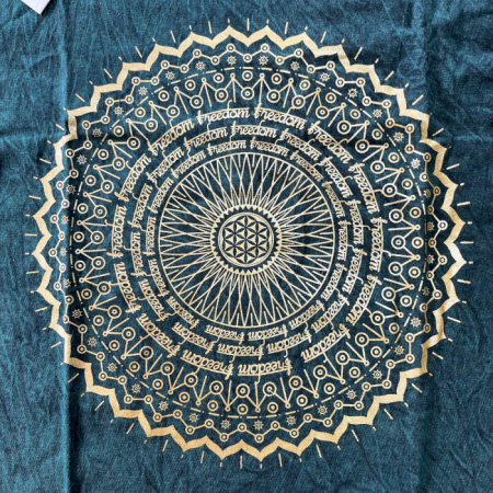 Tricou Stone Wash - Mandala - Verde [2]