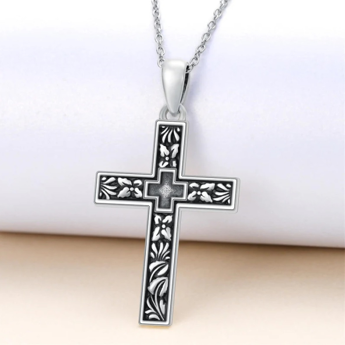 Colier cu Pandantiv Cruce din Argint S925 [5]