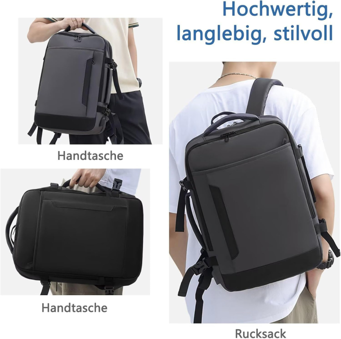 Rucsac Laptop Clufar Extensibil, 20-30L, Port USB, Impermeabil, 17.3 inch – Ideal pentru Business și Călătorii [8]