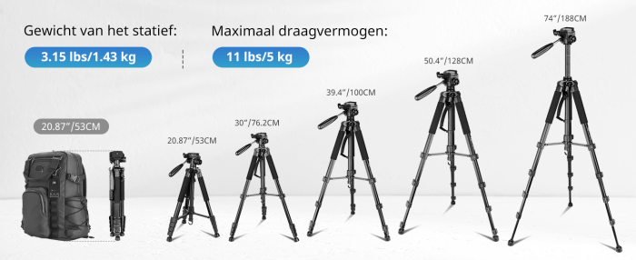 Trepied foto telescopic 53-188 cm cu telecomanda,cu cap panoramic 360° detasabil, suport pentru smartphone, pentru telefon mobil sau camera DSLR [9]