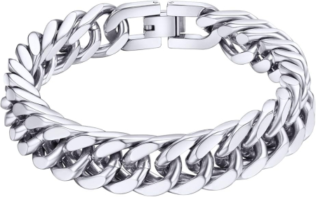 Bijuterii fashion - Brățară Bărbați oțel Inoxidabil 316L, Calitate Premium  12mm - 23cm