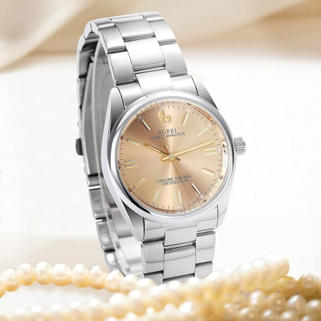 Ceas damă analog quartz oţel 36mm – Argintiu [1]