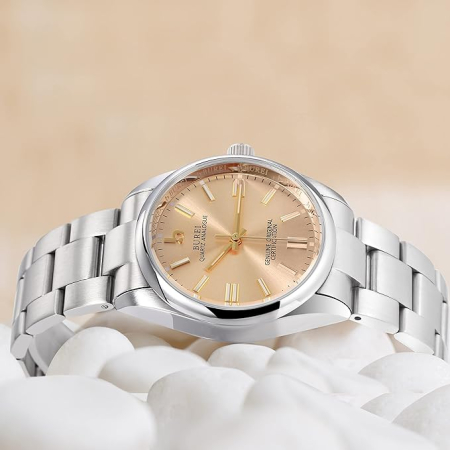 Ceas damă analog quartz oţel 36mm – Argintiu [2]