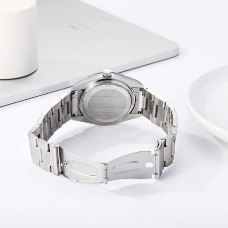 Ceas damă analog quartz oţel 36mm – Argintiu [3]