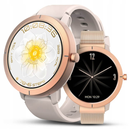 Smartwatch-uri - Ceas Smartwatch BySunny DM76, Ecran AMOLED, GPS Integrat, Apel Bluetooth, Rezistent la apă 5ATM, peste 170 Moduri Sportive - BySunny