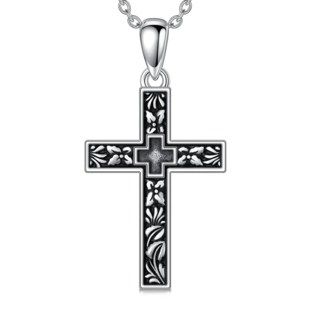 Colier cu Pandantiv Cruce din Argint S925 [2]