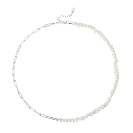 Bijuterii de dama - bysunny-colier-perle-argint-925-aur-14k-gpn13