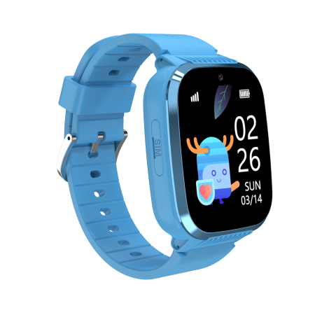 Smartwatch BySunny pentru Copii, 4G LTE model LT50 Blu, Ecran Mare 1.85" HD Touchscreen, Localizare GPS+WiFi, Apel Video HD, Buton SOS, Baterie 700mAh, Rezistent la apa IP67, Functii AI [6]