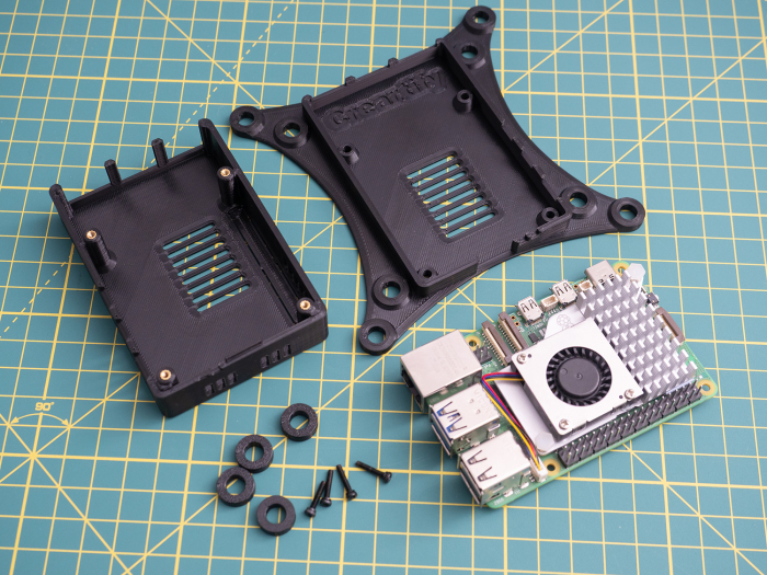Carcasă Creartify pentru Raspberry Pi 5, VESA 75/100, neagră [11]