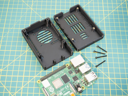 Carcasă Creartify pentru Raspberry Pi 4, neagră [8]