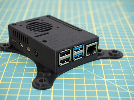 Carcasă Creartify pentru Raspberry Pi 4, VESA 75/100, neagră [2]