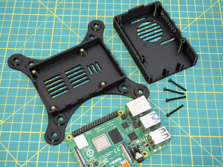 Carcasă Creartify pentru Raspberry Pi 4, VESA 75/100, neagră [7]