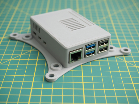 Carcasă Creartify pentru Raspberry Pi 5, VESA 75/100, gri [6]