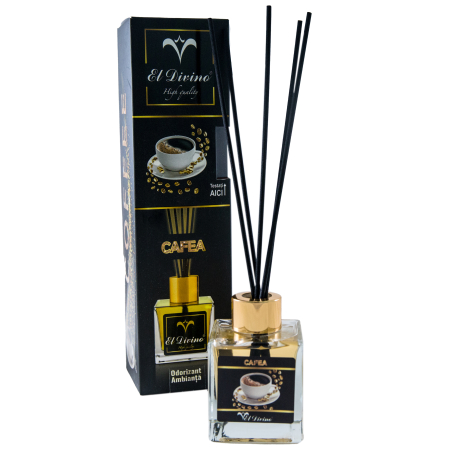 ODORIZANT AMBIANȚĂ - ODORIZANT AMBIANȚĂ CAFEA 100ML, PARFUM DE CAMERĂ CU BEȚIȘOARE