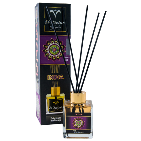 ODORIZANT AMBIANȚĂ - ODORIZANT AMBIANȚĂ INDIA 100ML, PARFUM DE CAMERĂ CU BEȚIȘOARE