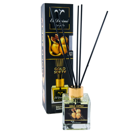 ODORIZANT AMBIANȚĂ - ODORIZANT AMBIANȚĂ GOLD SOFTY 100 ML, PARFUM DE CAMERĂ CU BEȚIȘOARE
