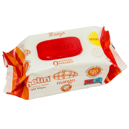 ȘERVEȚELE UMEDE 120 BUCĂȚI - ȘERVEȚELE UMEDE HELIN MANGO,120 BUCĂȚI